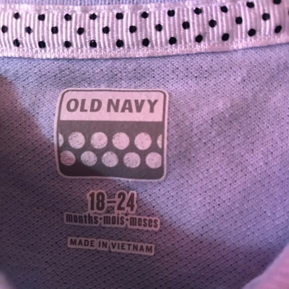 Old Navy Girls Polo Shirt Size 18-24 mo Solid Light Blue Pique Knit‎ Uniform NEW - Picture 5 of 5